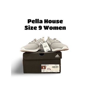 Adidas Women's Qt Racer 2.0 Running Shoes Cloudfoam Super Auth NEW Gray Size 9